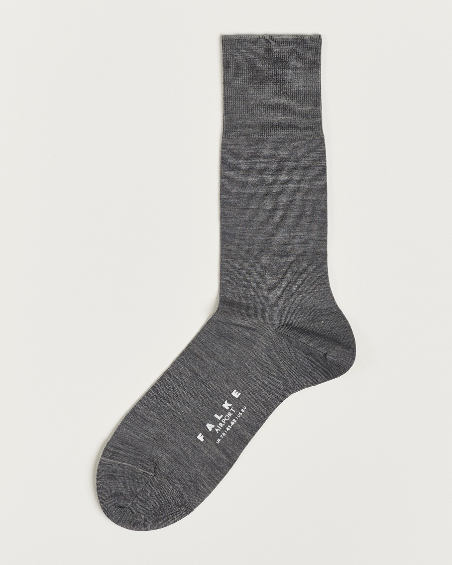Falke Airport Socks Grey Melange – Gris