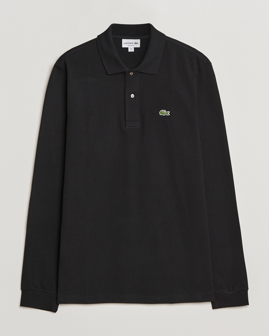 Lacoste Original Long Sleeve Polo Piké Black – Noir