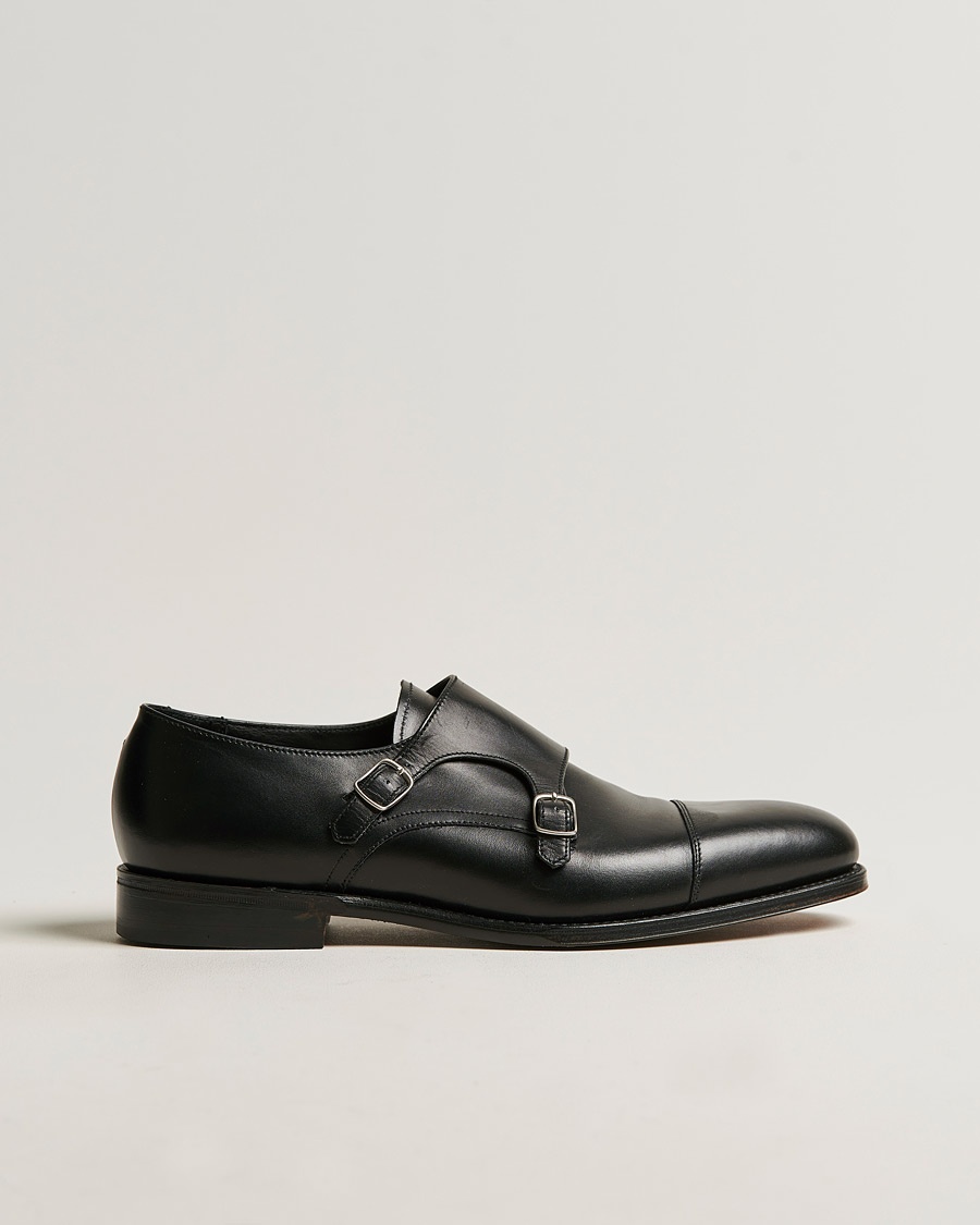 Loake 1880 Cannon Monkstrap Black Calf – Noir