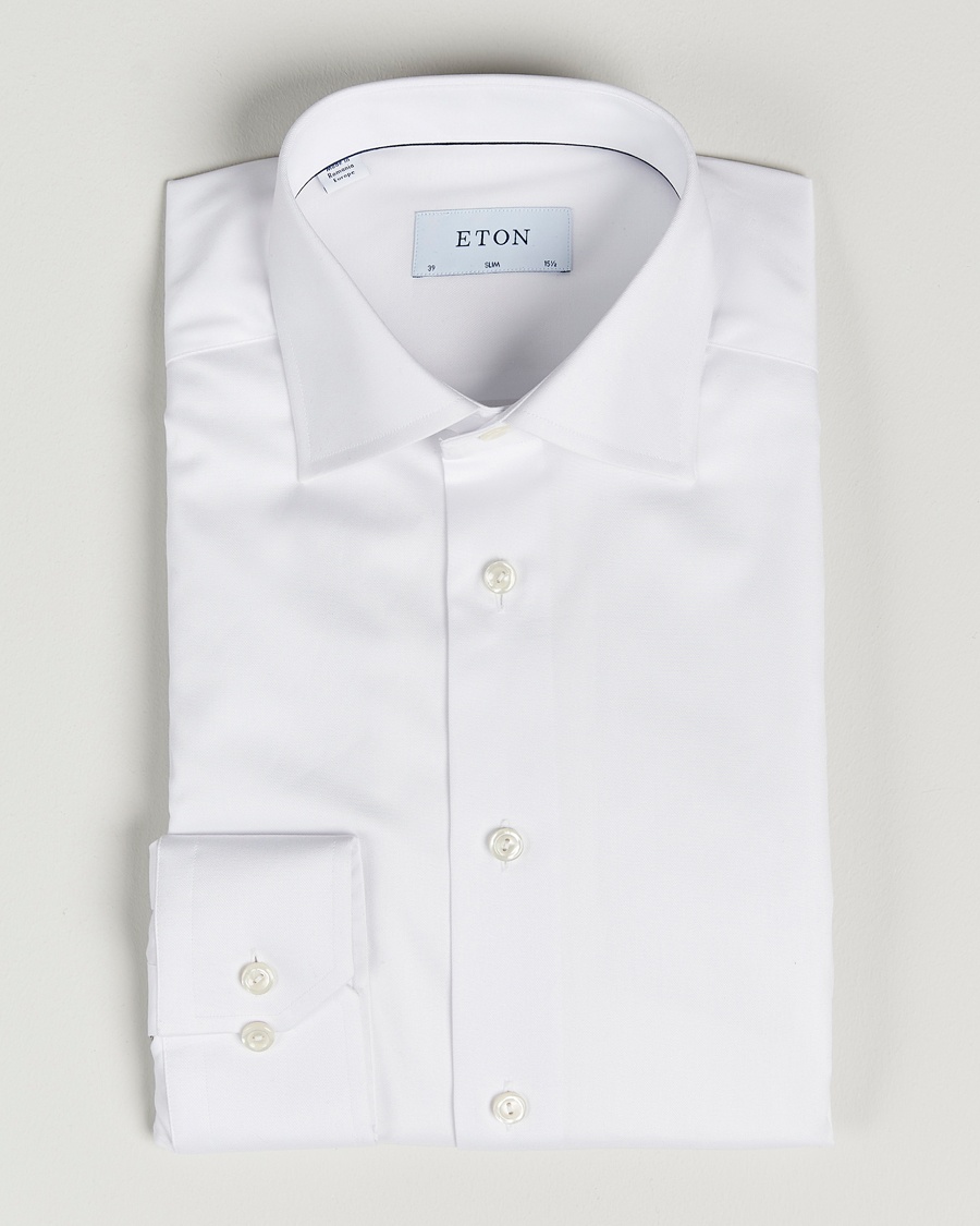 Eton Slim Fit Shirt White – Wit
