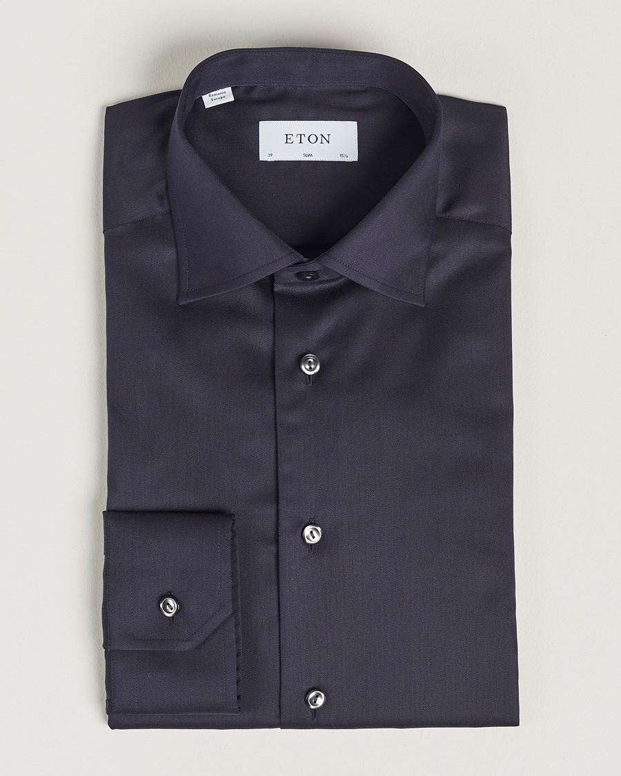 Eton Slim Fit Shirt Navy – Bleu