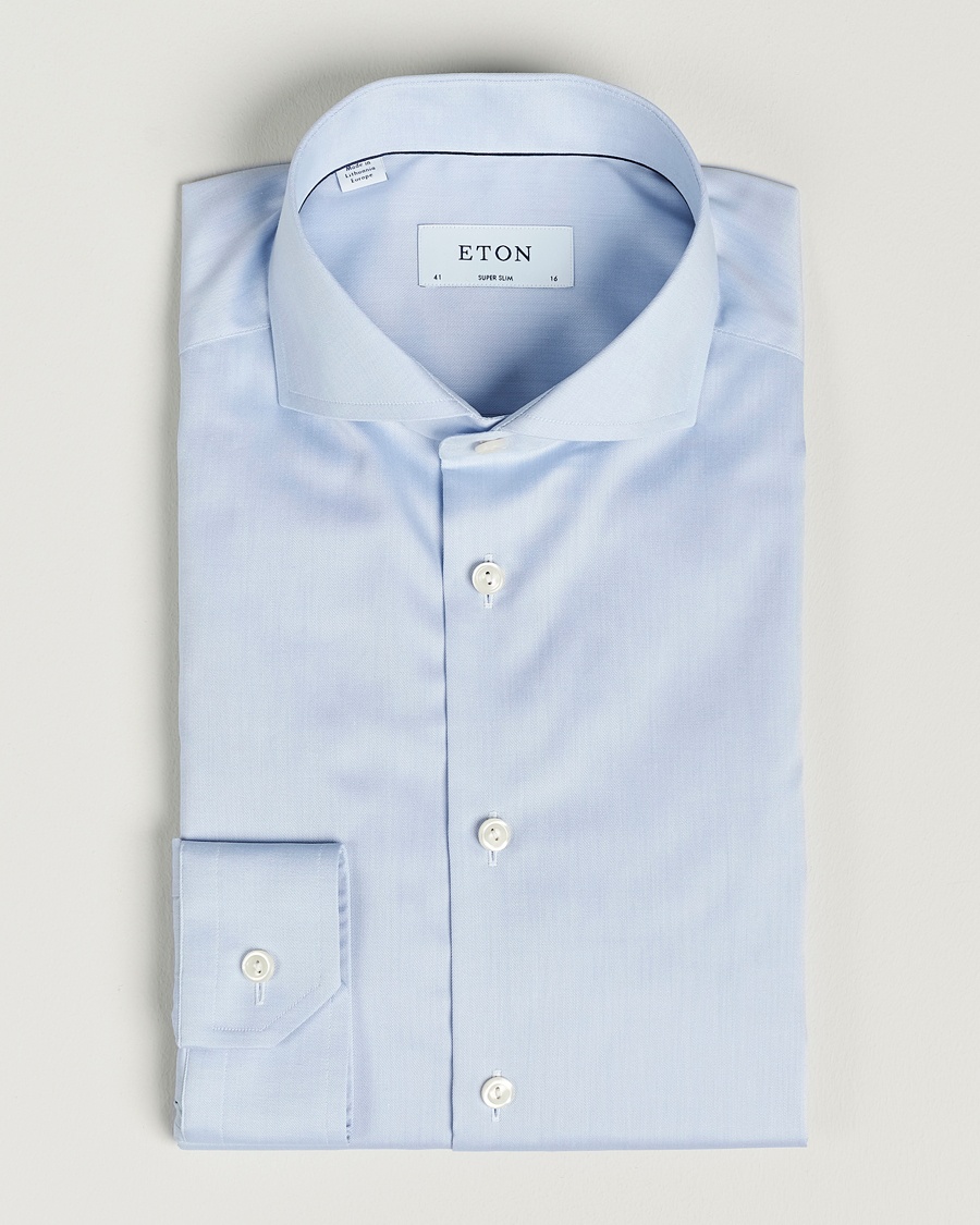 Eton Super Slim Fit Shirt Blue – Bleu