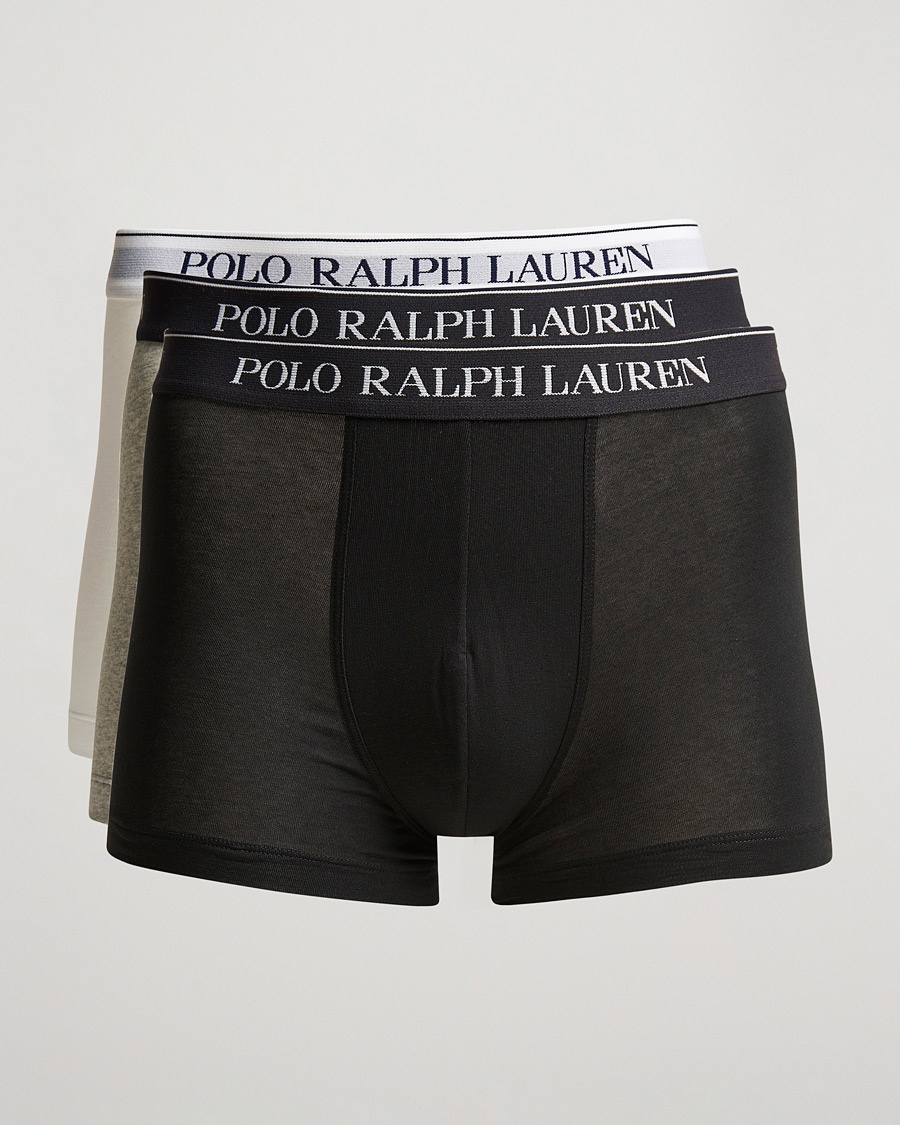Polo Ralph Lauren 3-Pack Trunk Grey/White/Black – Blanc