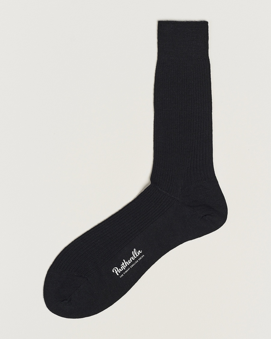 Pantherella Naish Merino/Nylon Sock Black – Noir