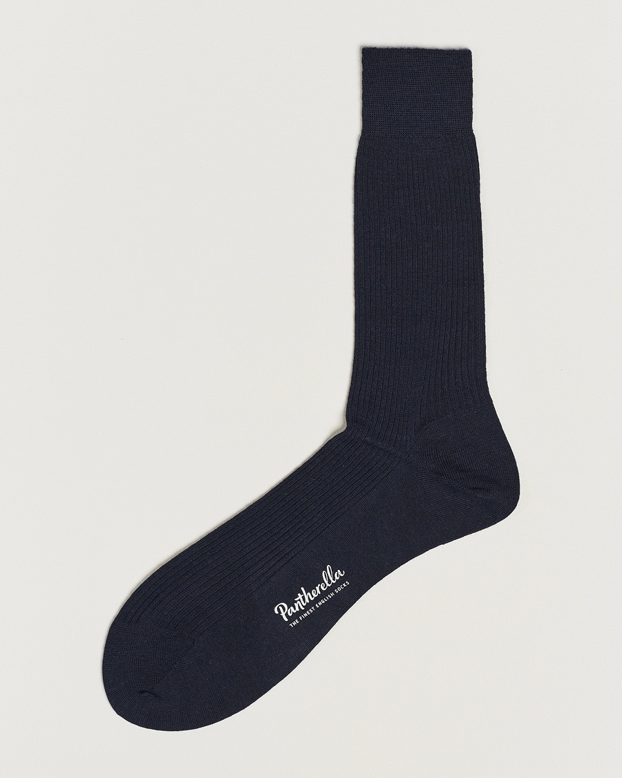 Pantherella Naish Merino/Nylon Sock Navy – Bleu
