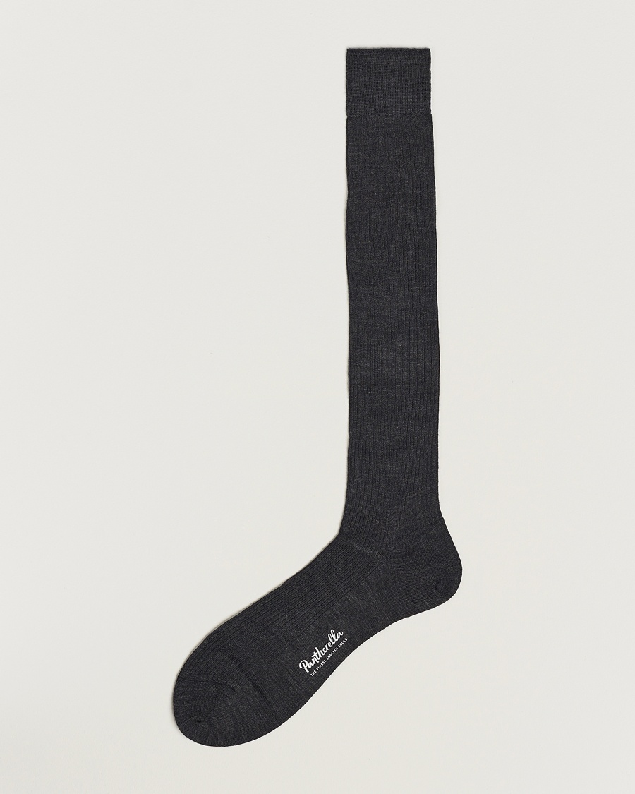 Homme | Chaussettes | Pantherella | Naish Long Merino/Nylon Sock Charcoal