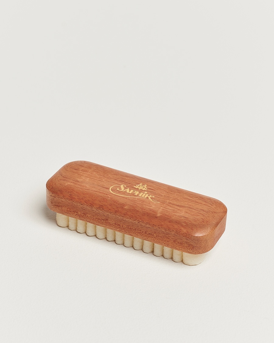 Saphir Medaille d'Or Crepe Suede Shoe Cleaning Brush Exotic Wood – Blanc