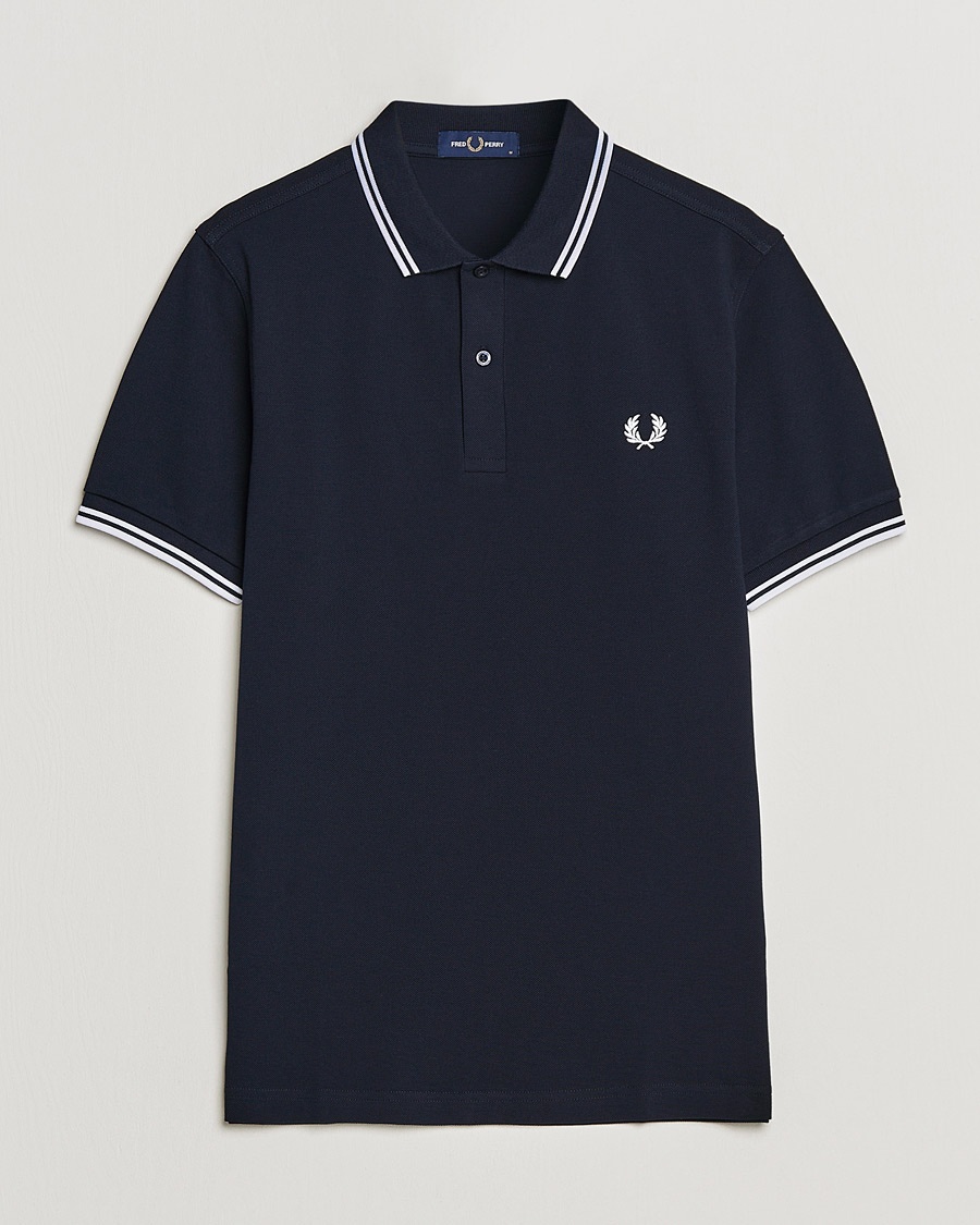 Fred Perry Twin Tipped Polo Shirt Navy/White – Blauw