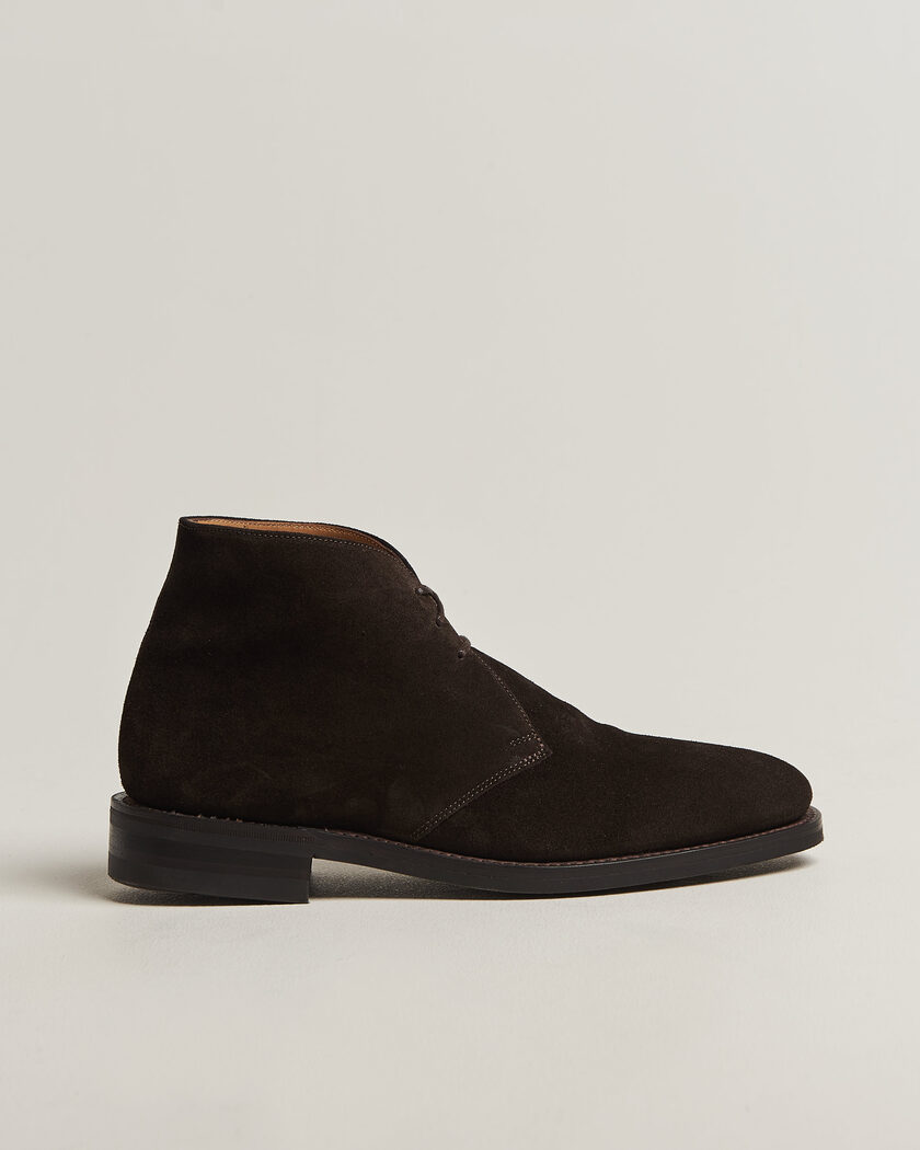 Loake 1880 Pimlico Chukka Boot Dark Brown Suede – Marron