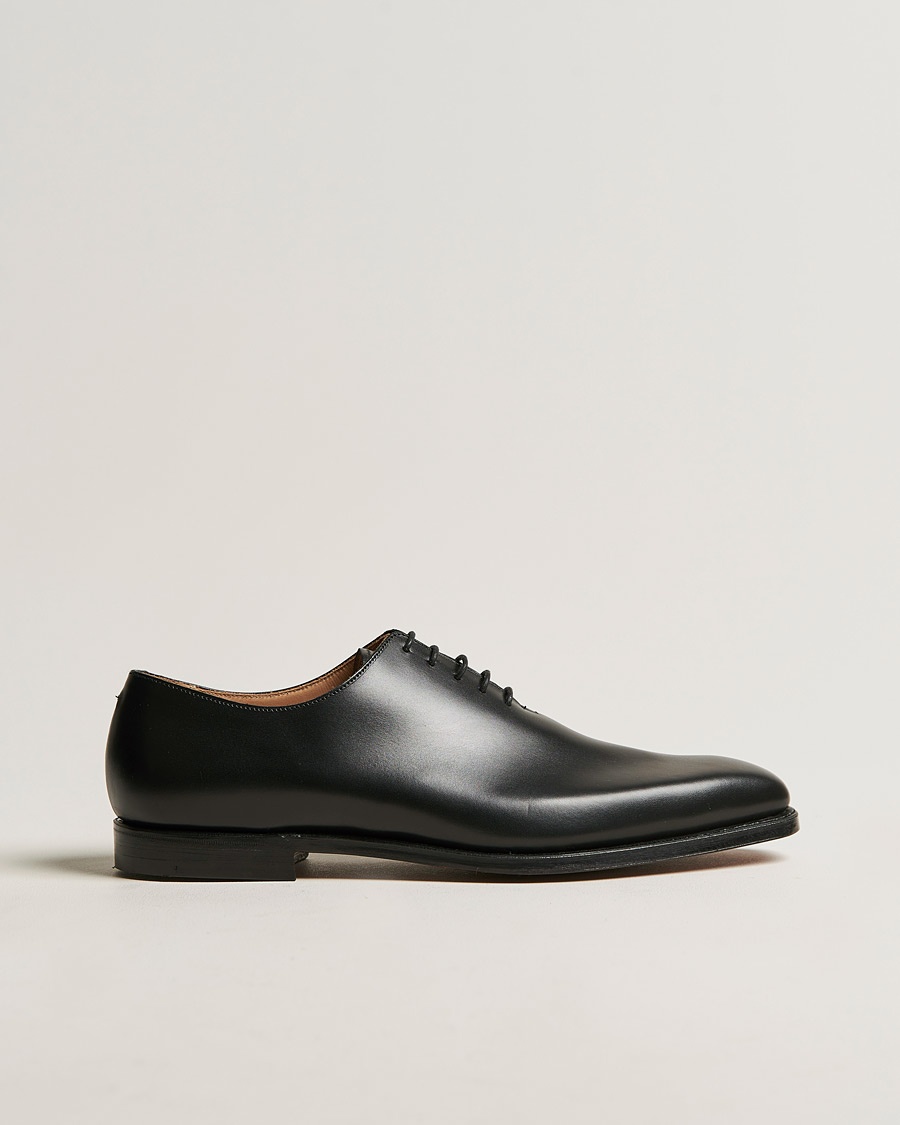 Crockett & Jones Alex Wholecut Oxford Black Calf – Noir