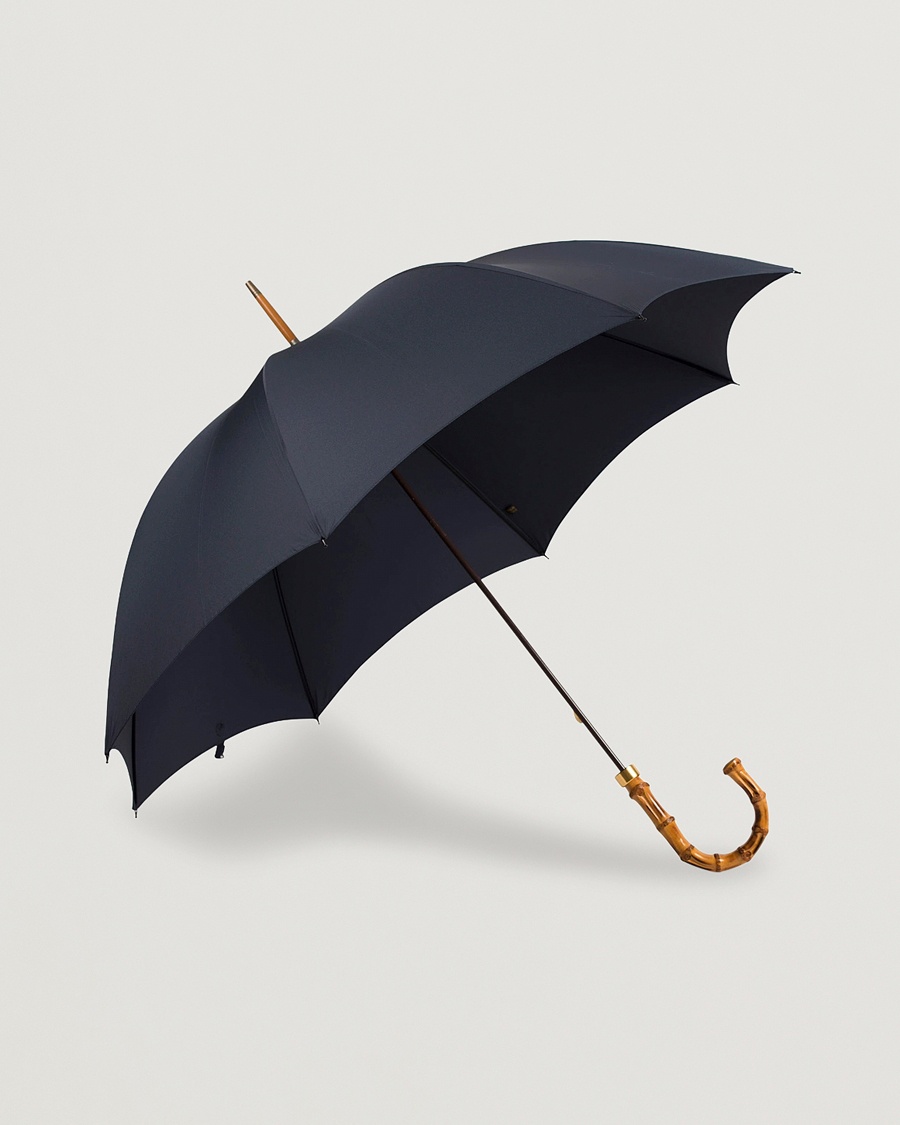 Fox Umbrellas Whangee Umbrella Dark Navy – Blauw