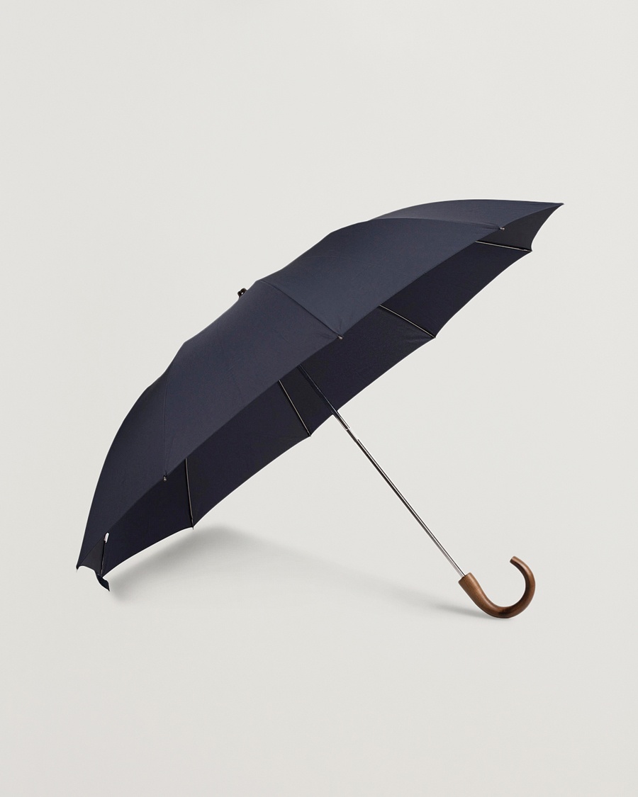 Fox Umbrellas Telescopic Umbrella Navy – Blauw