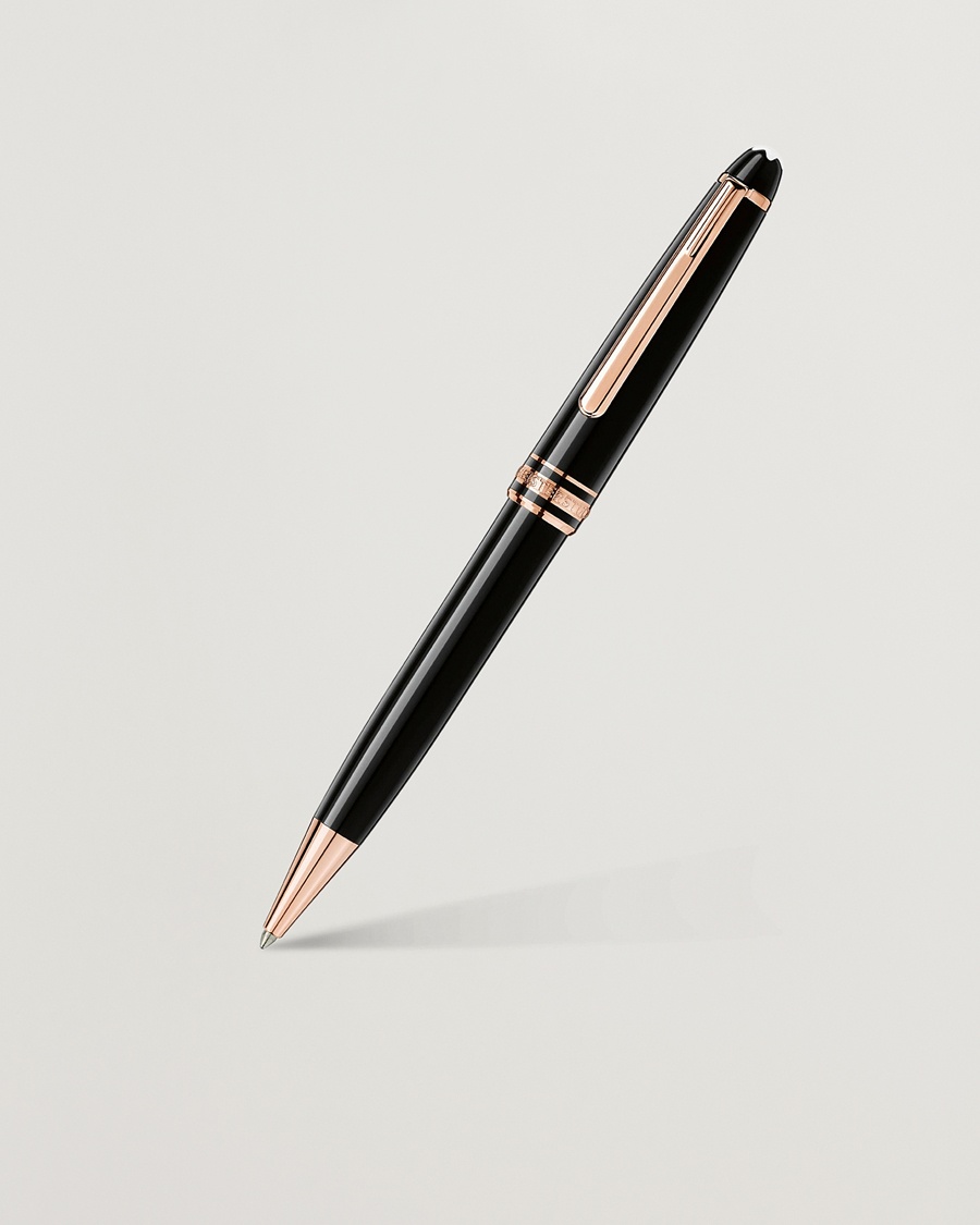 Montblanc 164 Classique Meisterstück Ballpoint Pen Red Gold – Zwart
