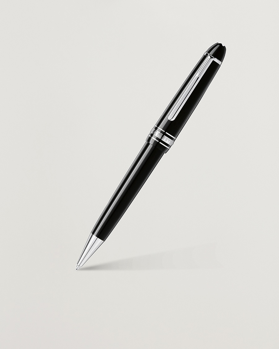 Montblanc Midsize Meisterstück Ballpoint Pen Platinum Line – Zwart