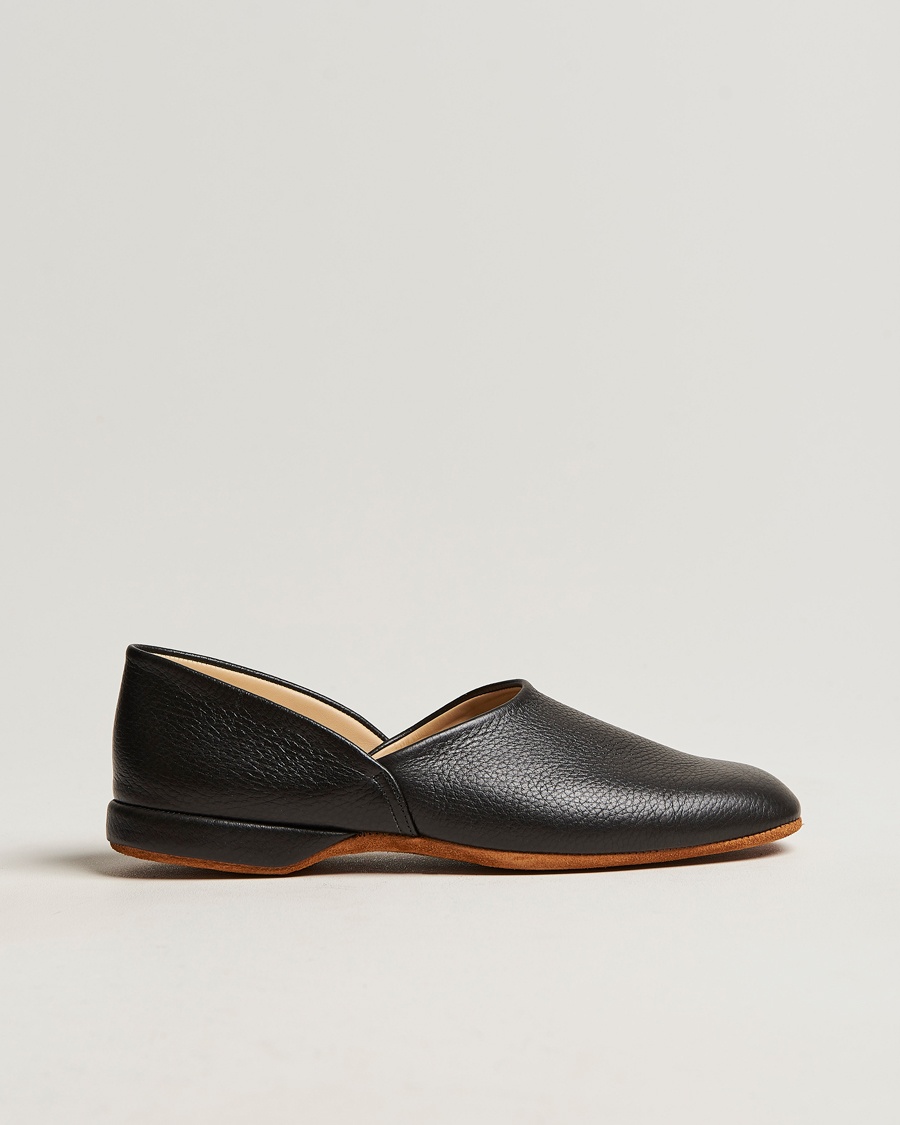 Crockett & Jones Grecian Home Slipper Black – Zwart