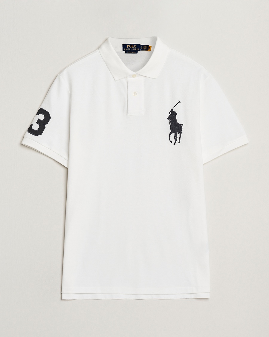 Polo Ralph Lauren Custom Fit Big Pony Polo White – Blanc