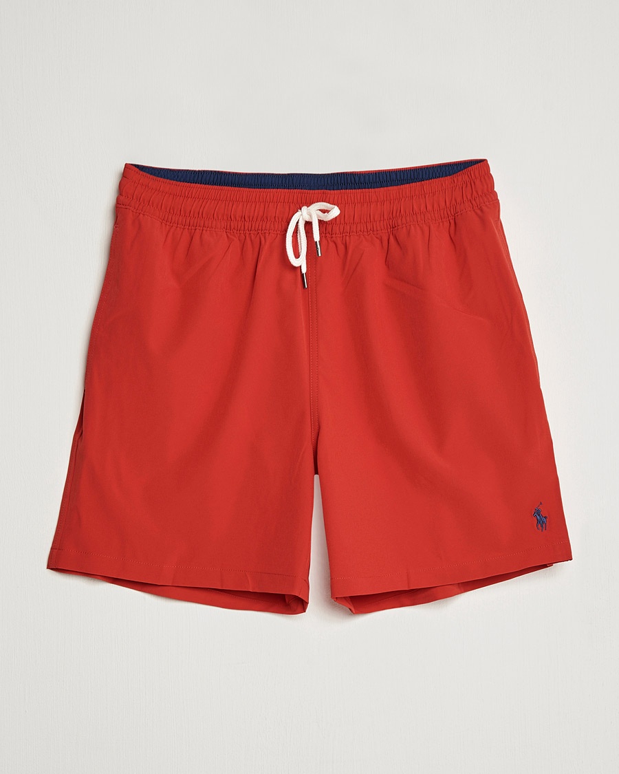 Polo Ralph Lauren Traveler Boxer Swim Shorts RL Red – Rouge
