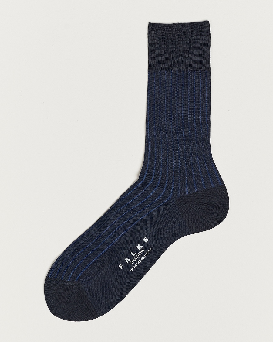 Falke Shadow Stripe Sock Navy – Bleu