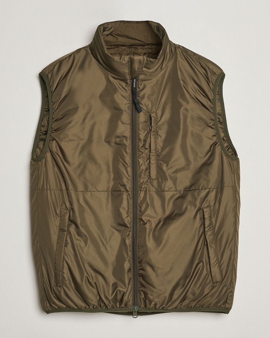 Aspesi Jil Padded Vest Dark Military – Groen