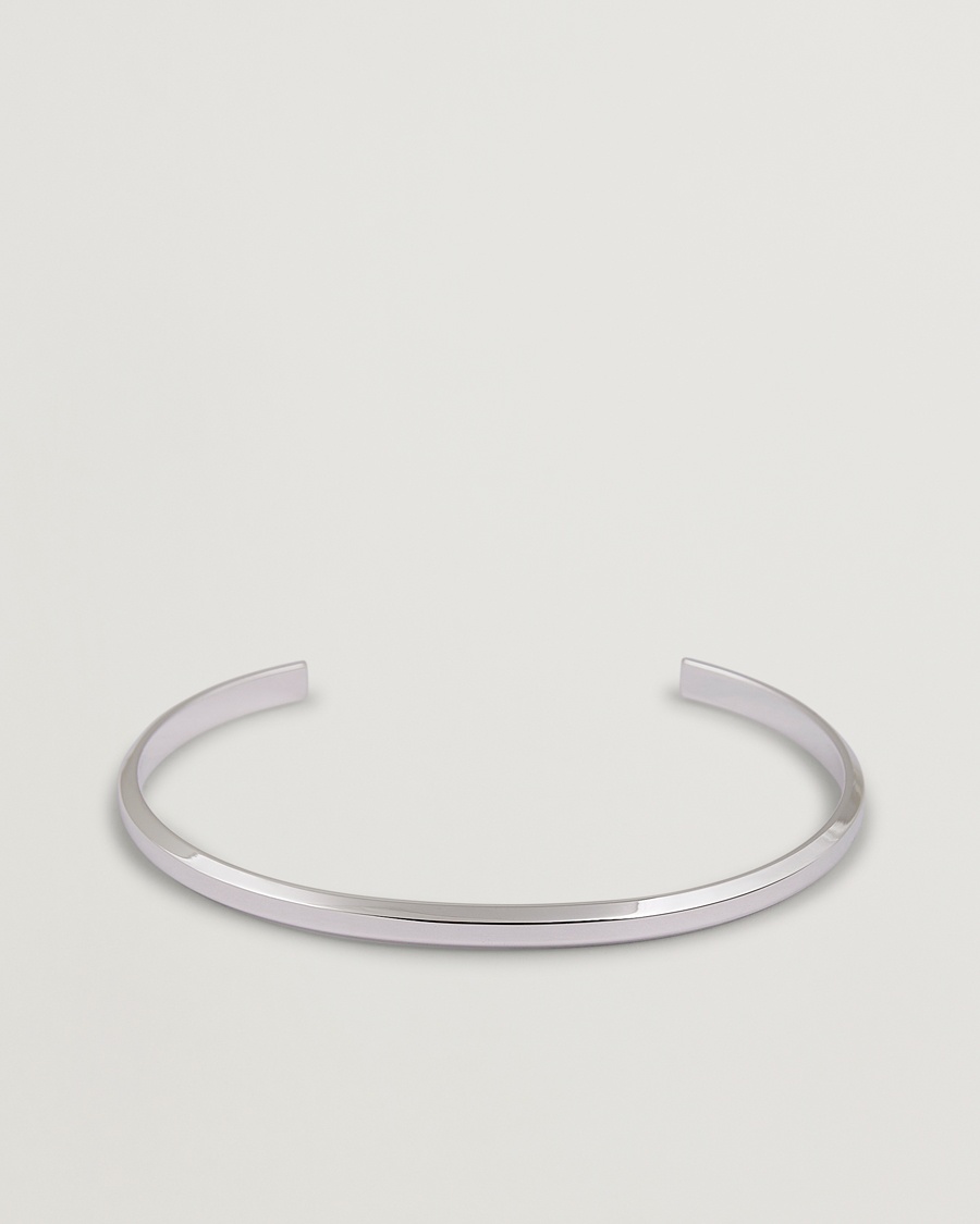 Skultuna Icon Cuff Thin Polished Steel – Zilver