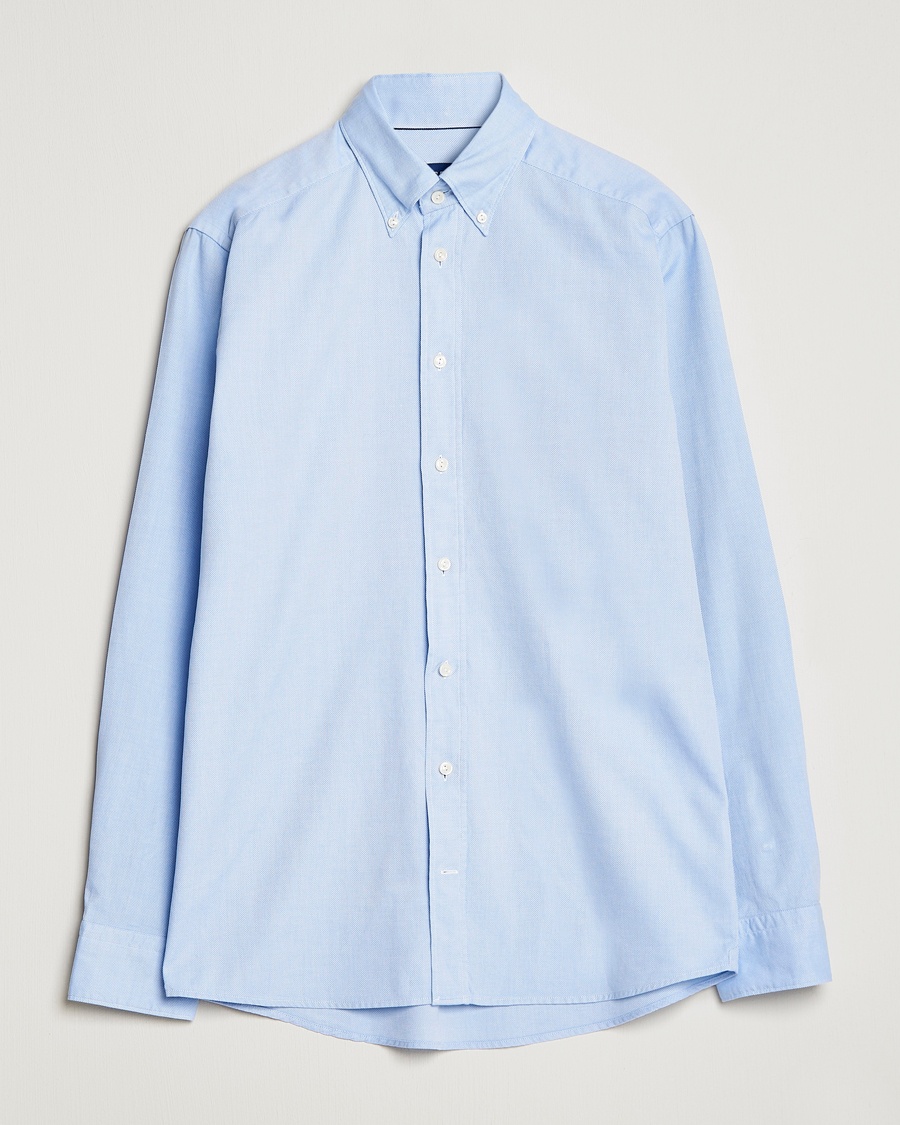 Heren | Overhemden | Eton | Slim Fit Royal Oxford Button Down Light Blue