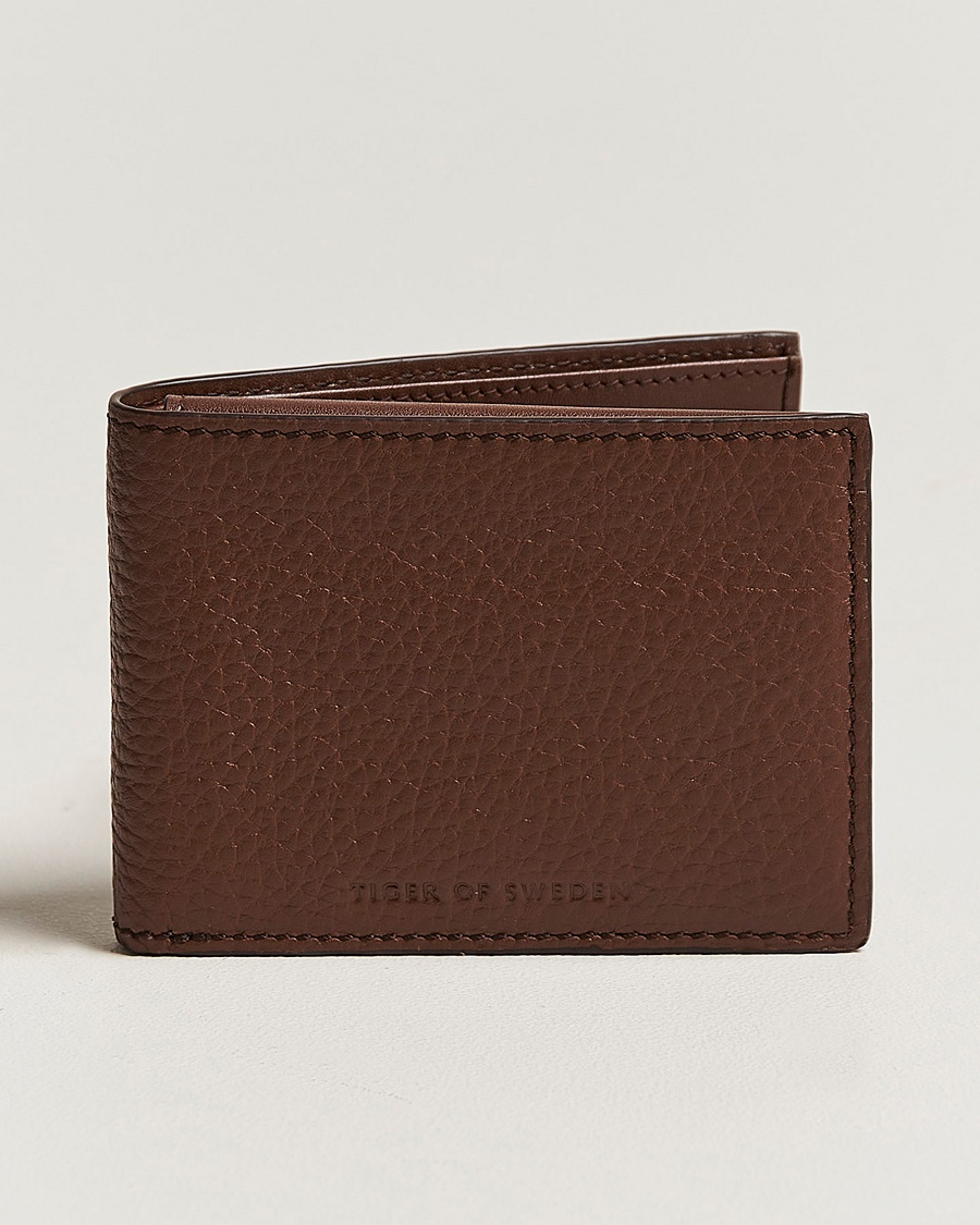 Homme | | Tiger of Sweden | Wrene Grained Leather Wallet Brown