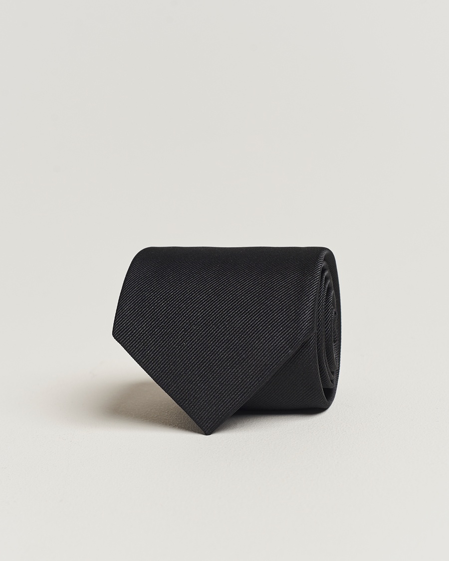 Homme | Cravates | Amanda Christensen | Plain Classic Tie 8 cm Black