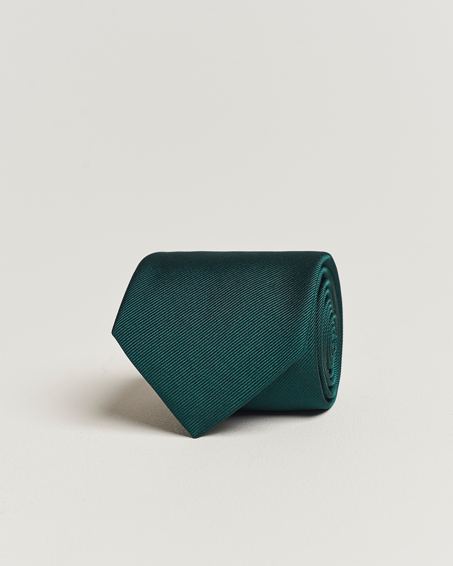 Amanda Christensen Plain Classic Tie 8 cm Dark Green – Vert
