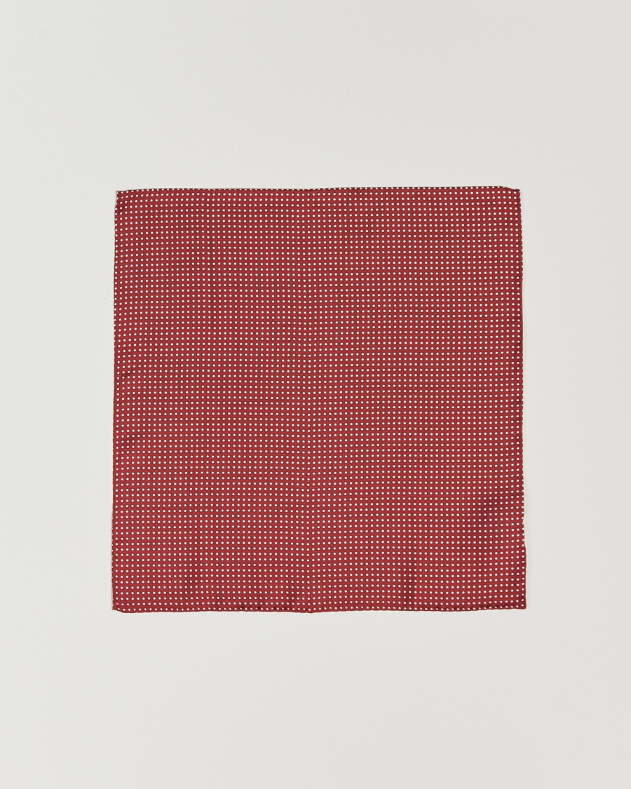 Amanda Christensen Handkerchief Dot Silk Wine Red – Rood