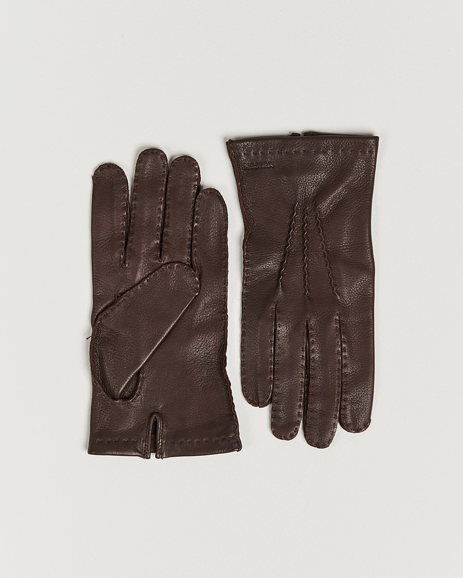 Homme | Spécialistes scandinaves | Hestra | Henry Unlined Deerskin Glove Chocolate