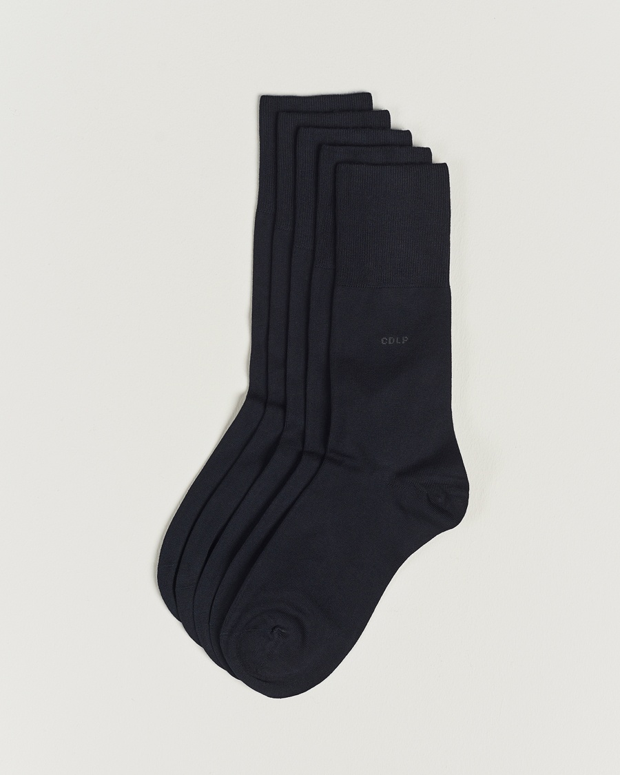 CDLP 5-Pack Bamboo Socks Navy Blue – Blauw