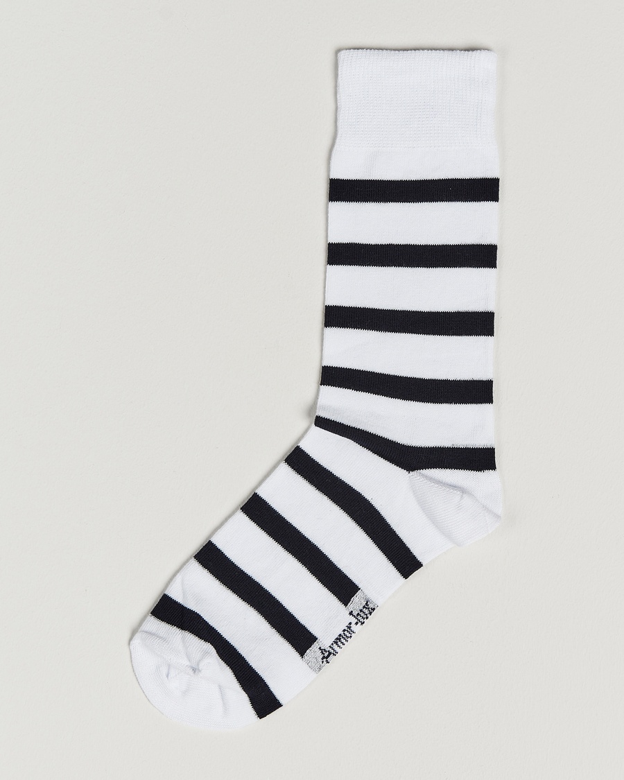 Armor-lux Loer Stripe Sock White/Rich Navy – Wit