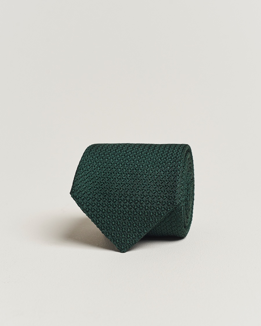 Homme | Cravates | Amanda Christensen | Silk Grenadine 8 cm Tie Green