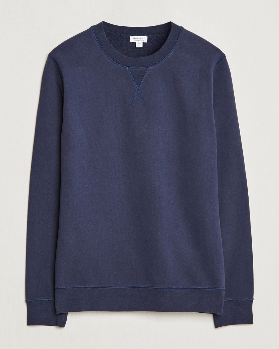 Homme | | Sunspel | Loopback Sweatshirt Navy