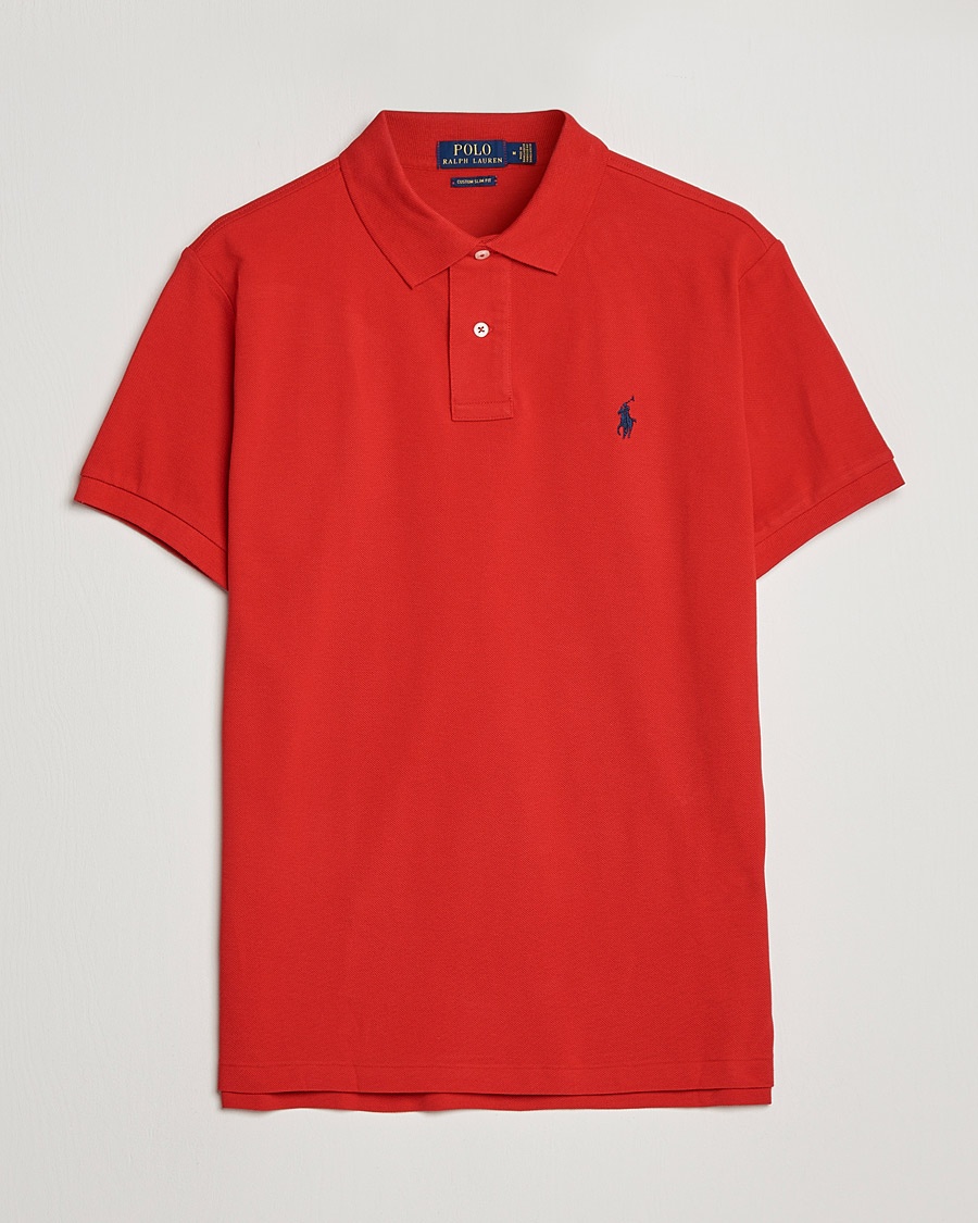 Polo Ralph Lauren Custom Slim Fit Polo Red – Rouge