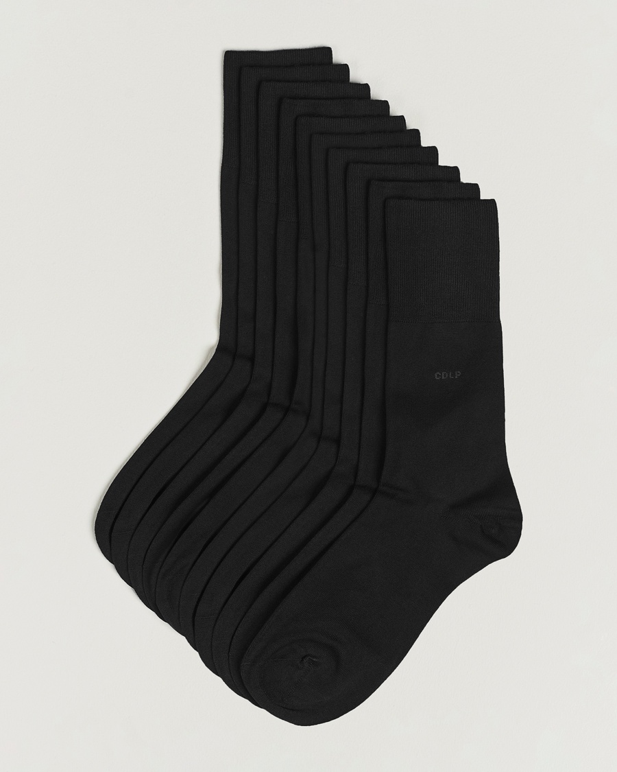 CDLP 10-Pack Bamboo Socks Black – Noir