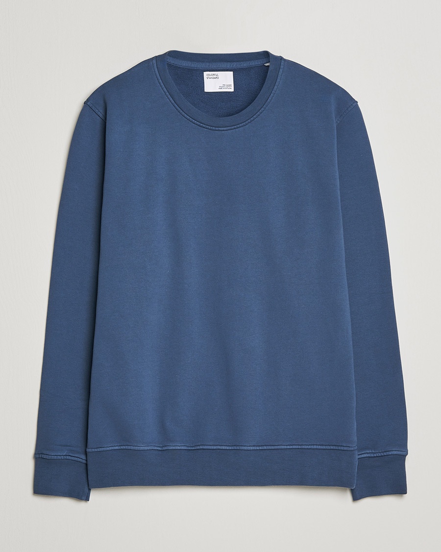 Colorful Standard Classic Organic Crew Neck Sweat Petrol Blue – Blauw