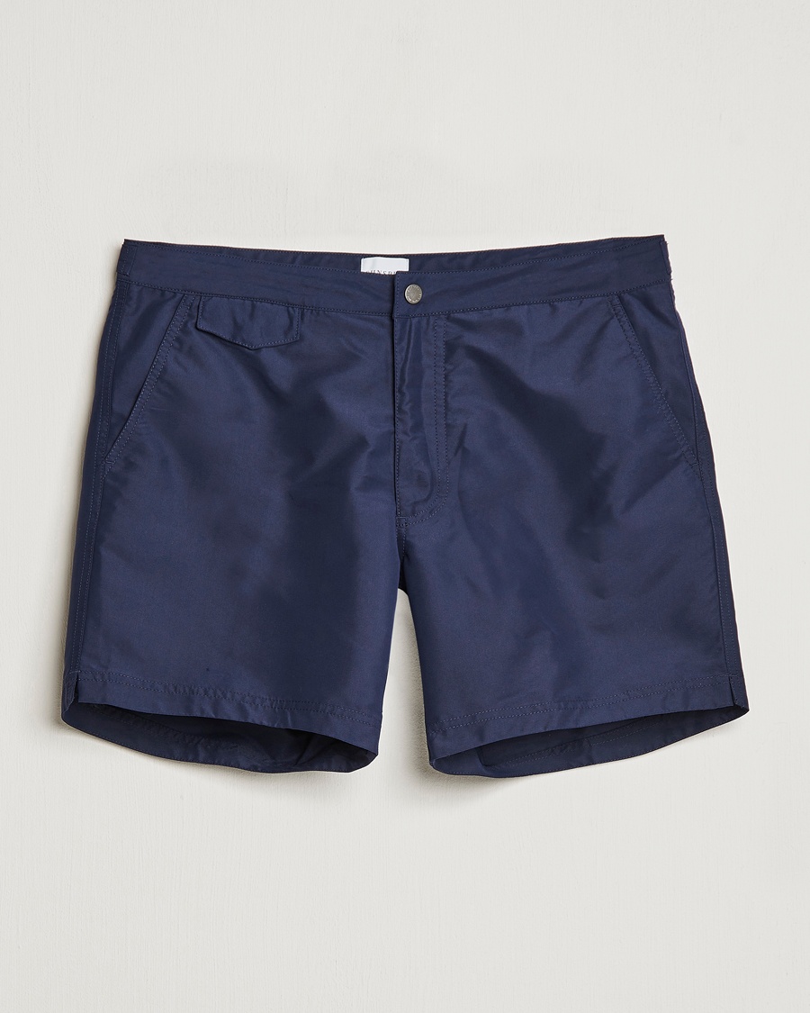 Homme | Maillots De Bain | Sunspel | Recycled Seaqual Tailored Swim Shorts Navy