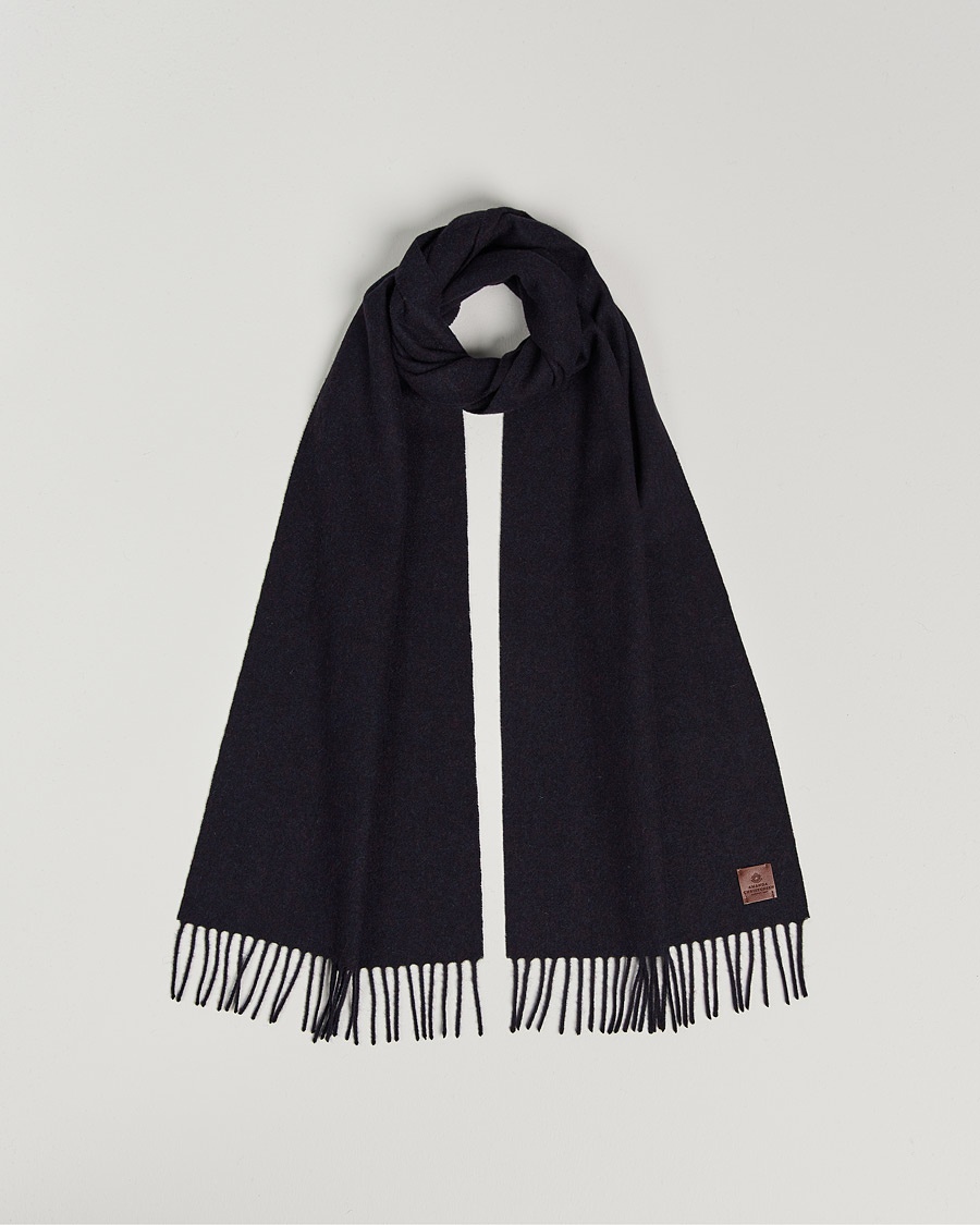 Heren | Christmas 2024 | Amanda Christensen | Merino Wool Scarf Navy Melange