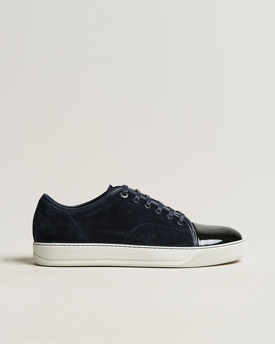 Lanvin DBB1 Patent Cap Toe Sneaker Navy – Blauw