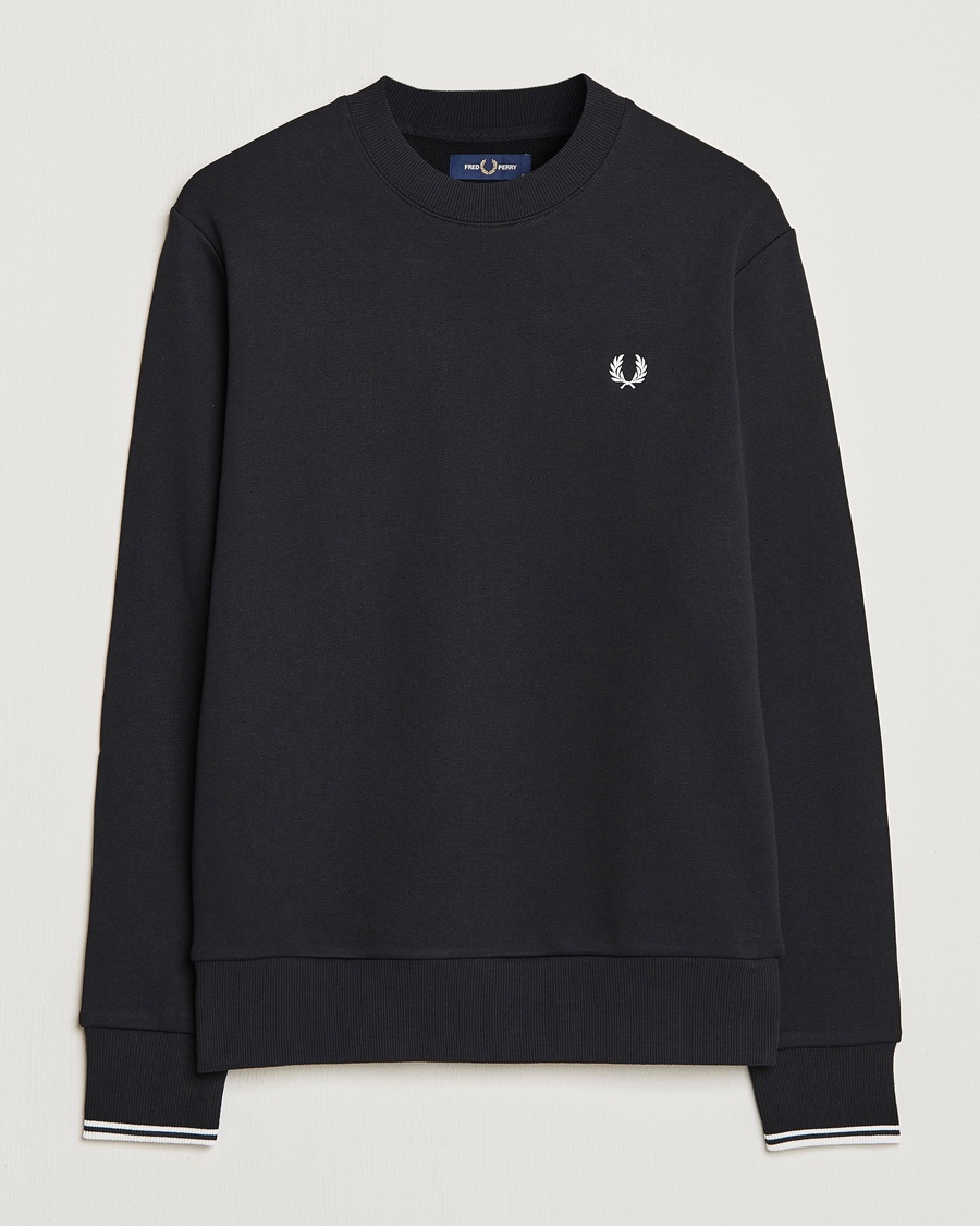 Fred Perry Crew Neck Sweatshirt Black – Zwart