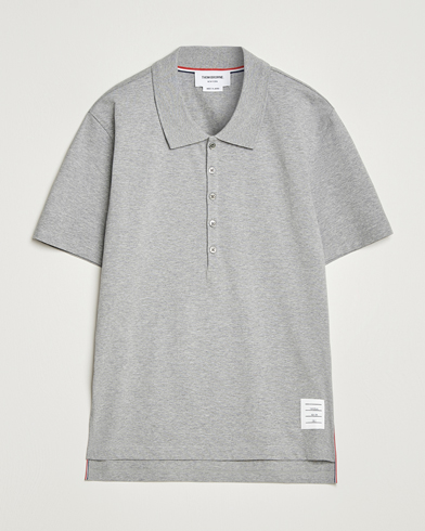 Thom Browne Relaxed Fit Polo Light Grey – Grijs