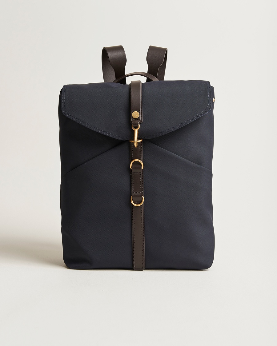 Mismo M/S Rucksack Navy/Dark Brown – Bleu