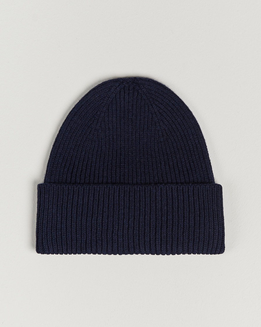 Colorful Standard Merino Wool Beanie Navy Blue – Bleu