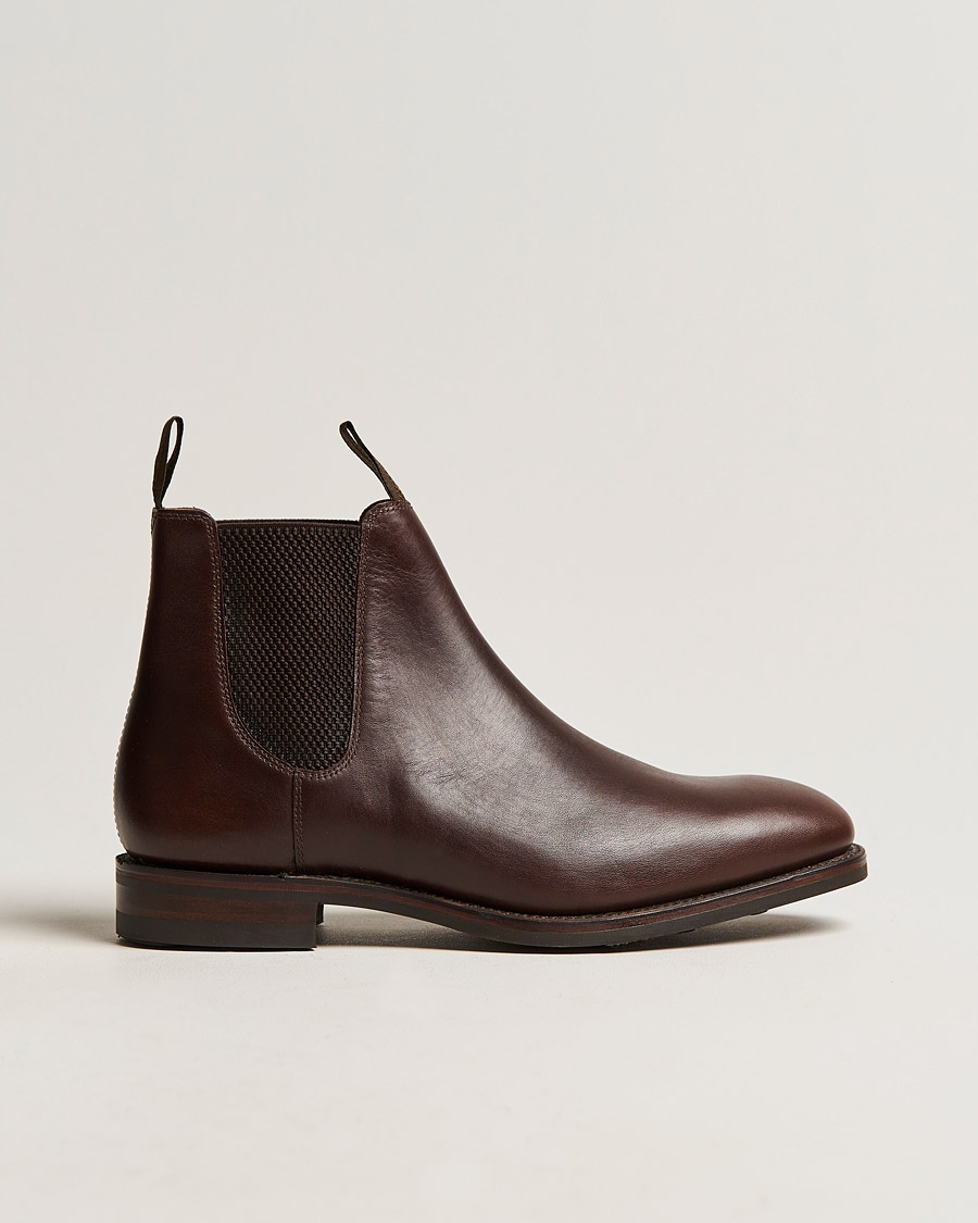 Loake 1880 Chatsworth Chelsea Boot Dk Brown Waxy Calf – Bruin