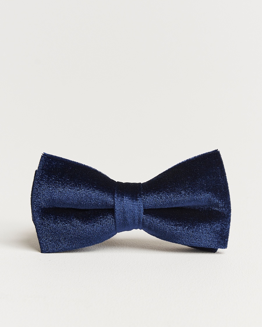 Amanda Christensen Velvet Pre Tie Navy – Bleu