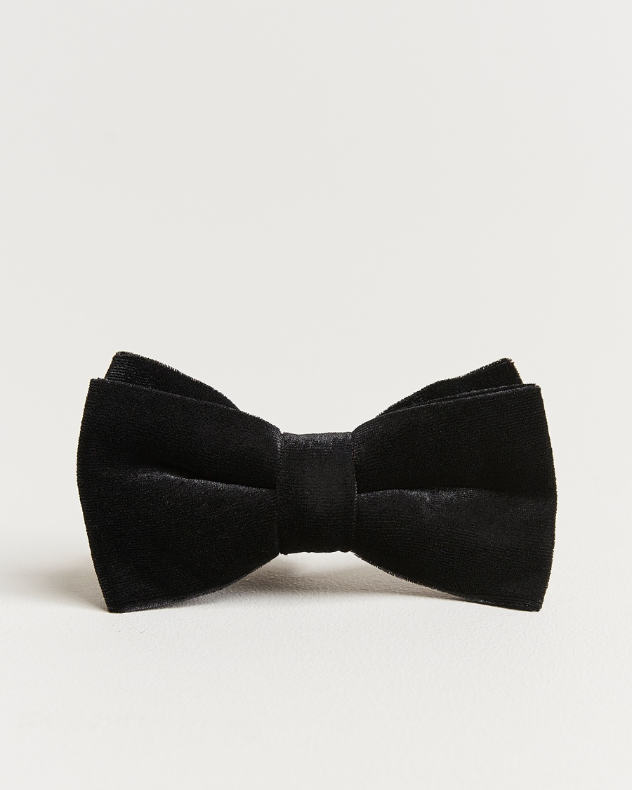 Amanda Christensen Velvet Pre Tie Black – Noir