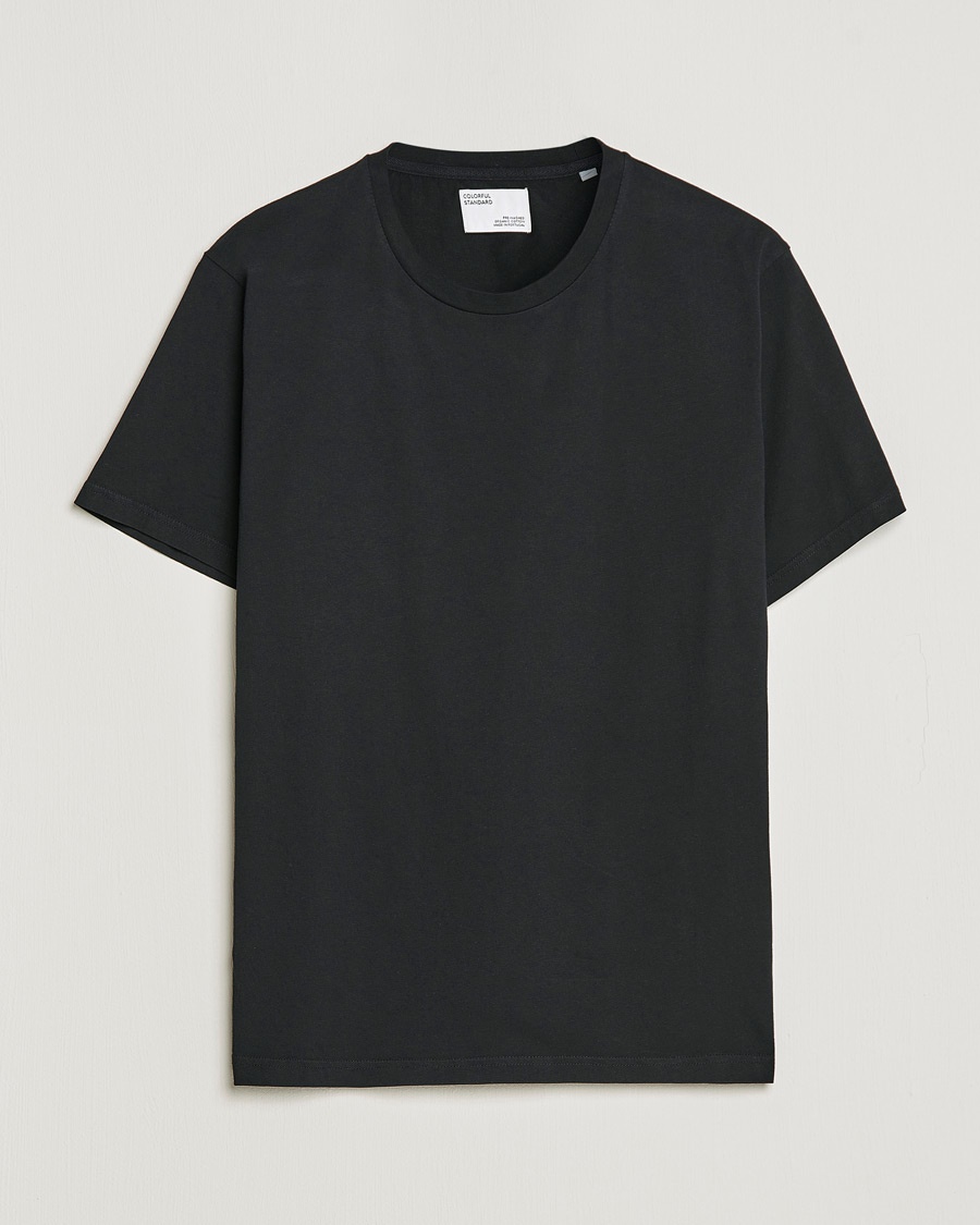 Homme | T-Shirts Noirs | Colorful Standard | Classic Organic T-Shirt Deep Black