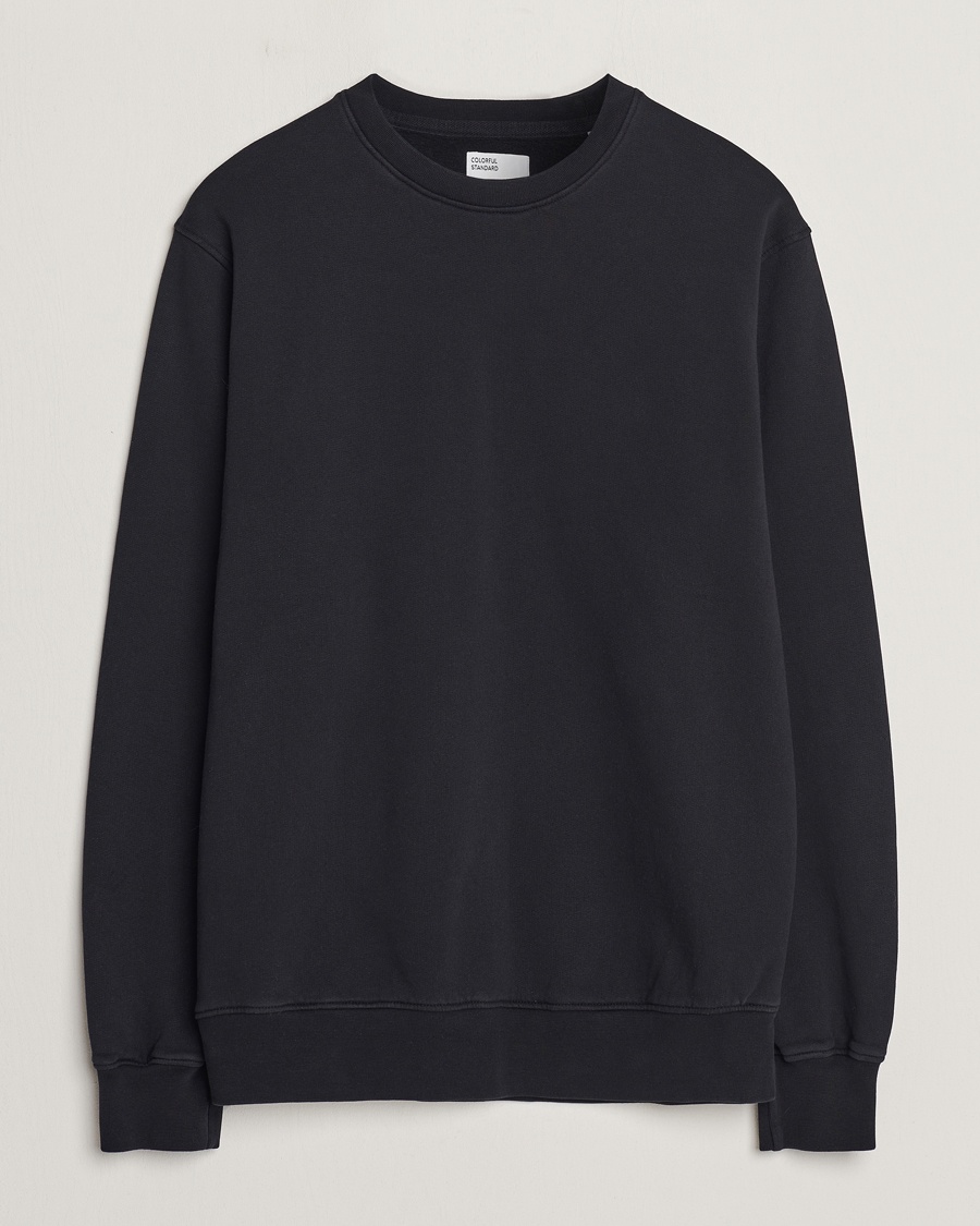 Colorful Standard Classic Organic Crew Neck Sweat Deep Black – Noir