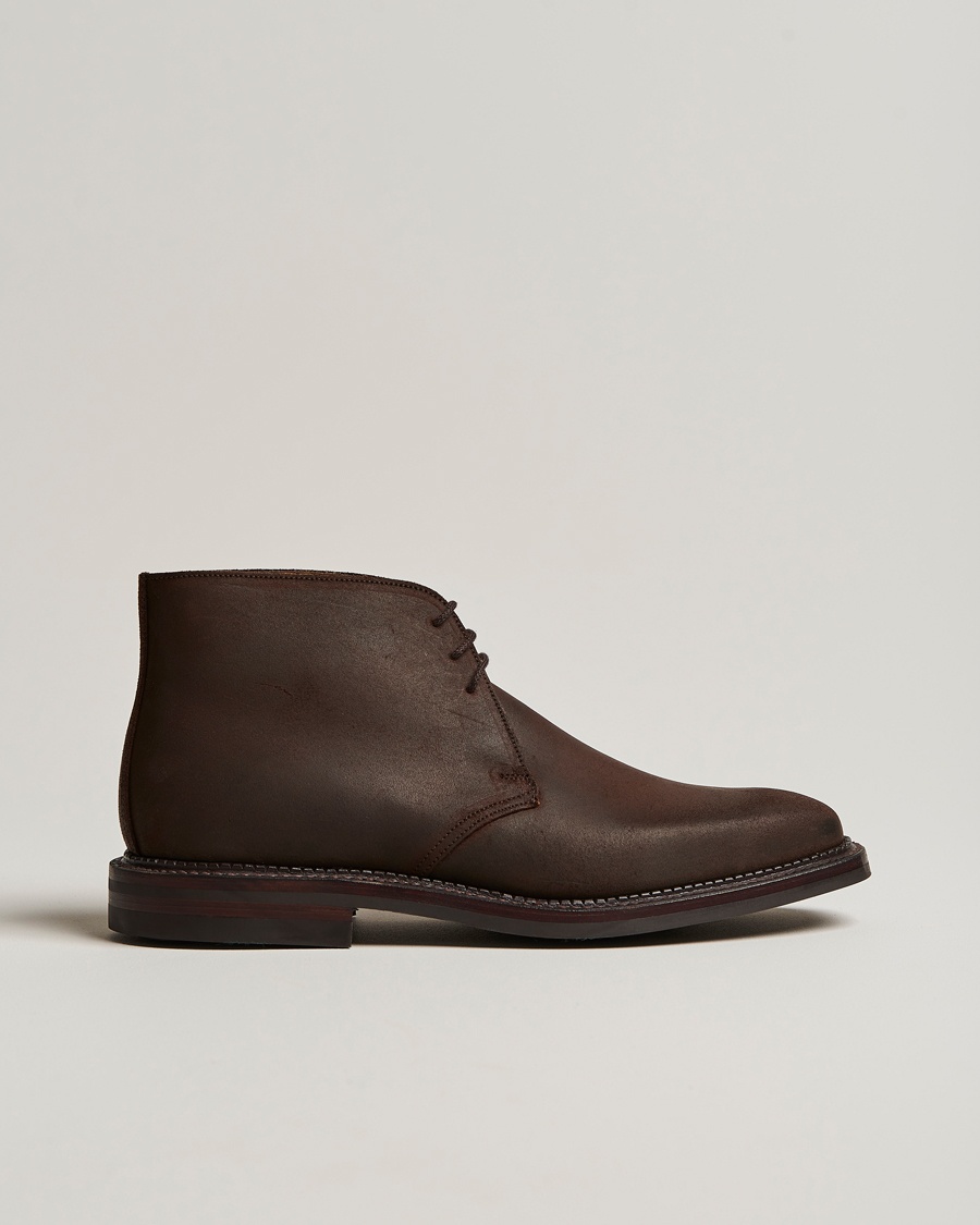 Heren | Schoenen | Crockett & Jones | Molton Chukka Dk Brown Rough-Out Suede